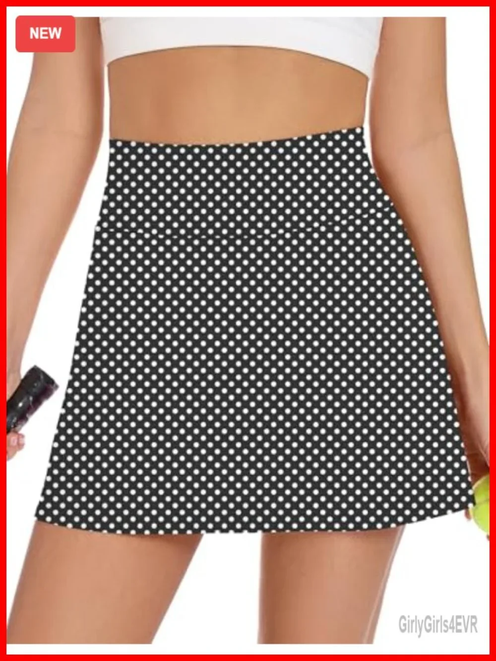 High Waisted Athletic Skort with Pockets for Tennis Golf Workout